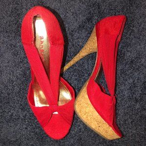 BAMBOO Red 5 inch High Heels Size 8.5 BRAND NEW!